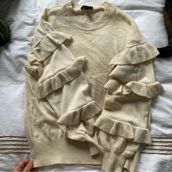 J Crew Ruffle Sweater - Picture 3 of 3